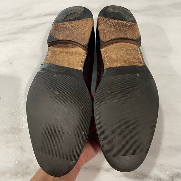 Finsbury Classic Goodyear Welted Men 11.5 Shoes Brown Tassel Loafers Slipon READ - Picture 8 of 13